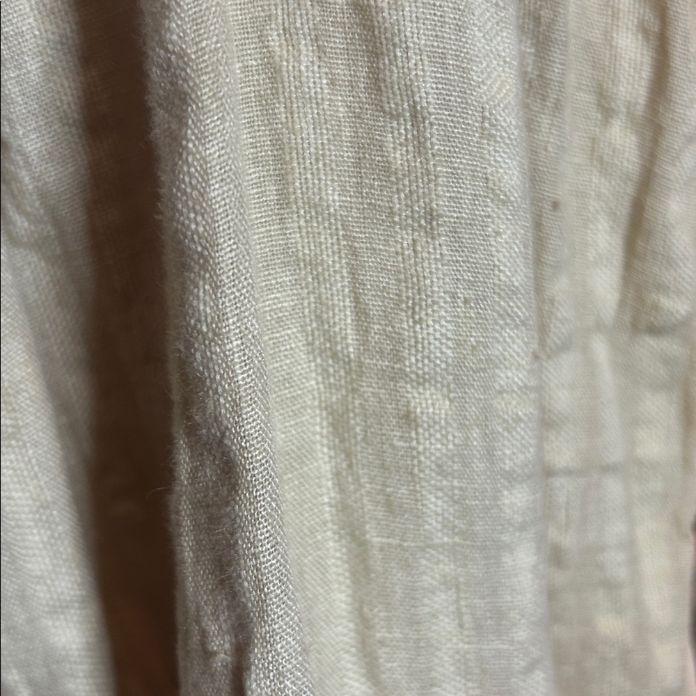 Magnolia Pearl vintage 100% linen stripe skirt CA #11 - Picture 6 of 6